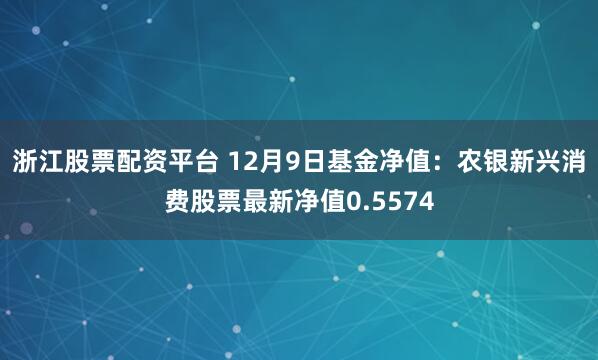 浙江股票配资平台 12月9日基金净值：农银新兴消费股票最新净值0.5574