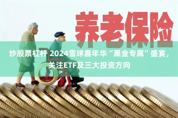 炒股票杠杆 2024雪球嘉年华“黑金专属”盛宴，关注ETF及三大投资方向