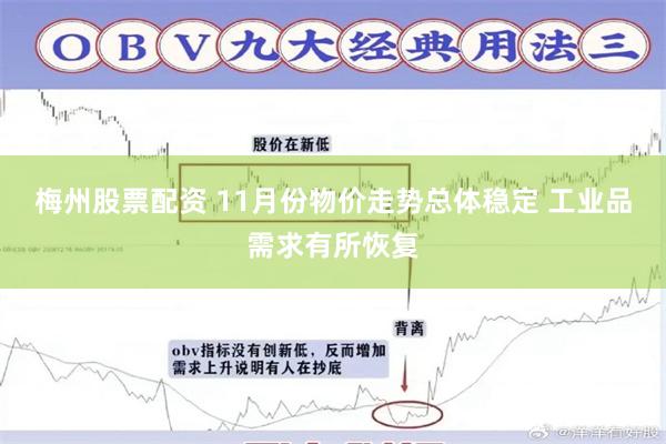 梅州股票配资 11月份物价走势总体稳定 工业品需求有所恢复